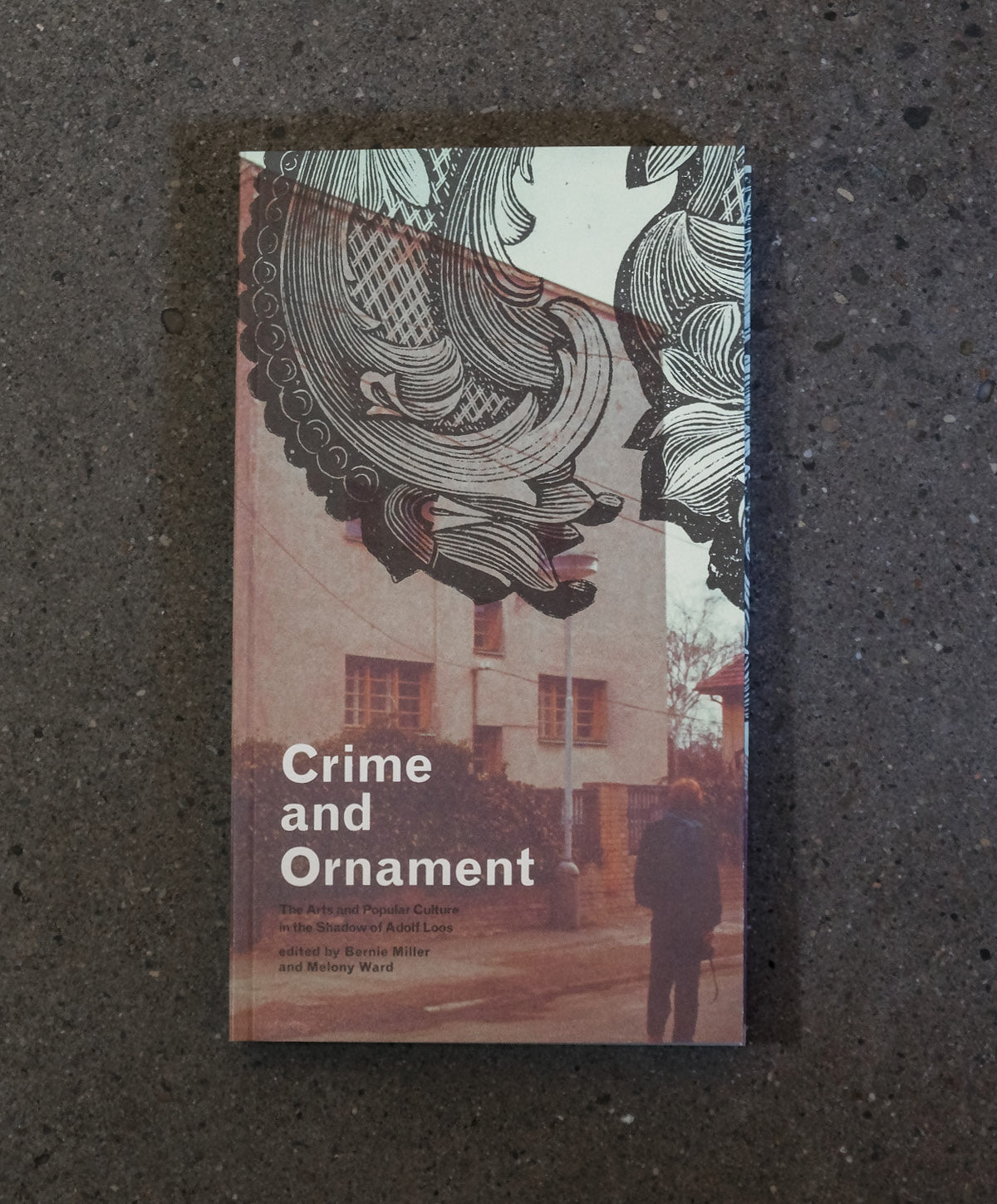 Book cover on a textured surface